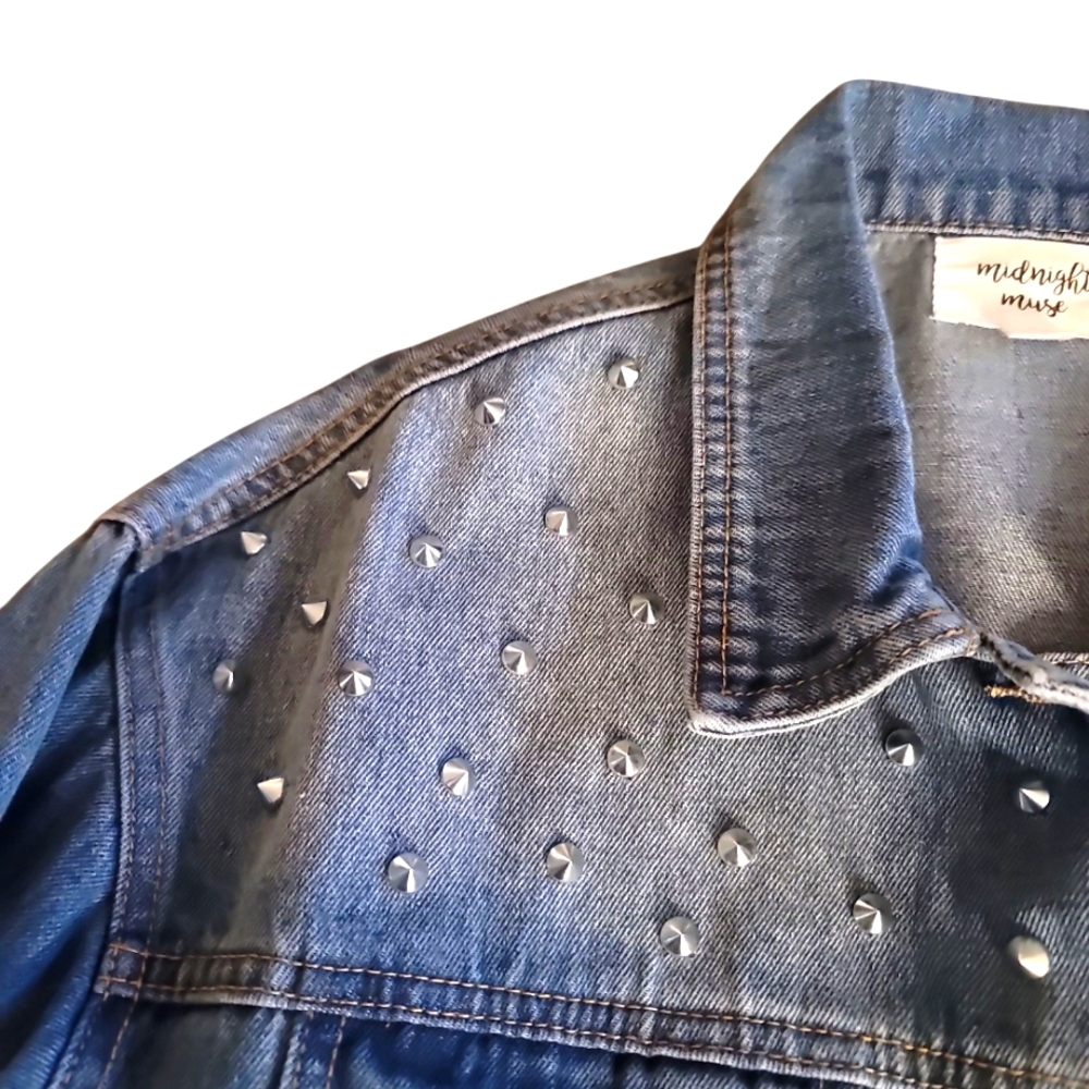 Midnight Muse Denim Jacket Sz Medium - Picture 5 of 5